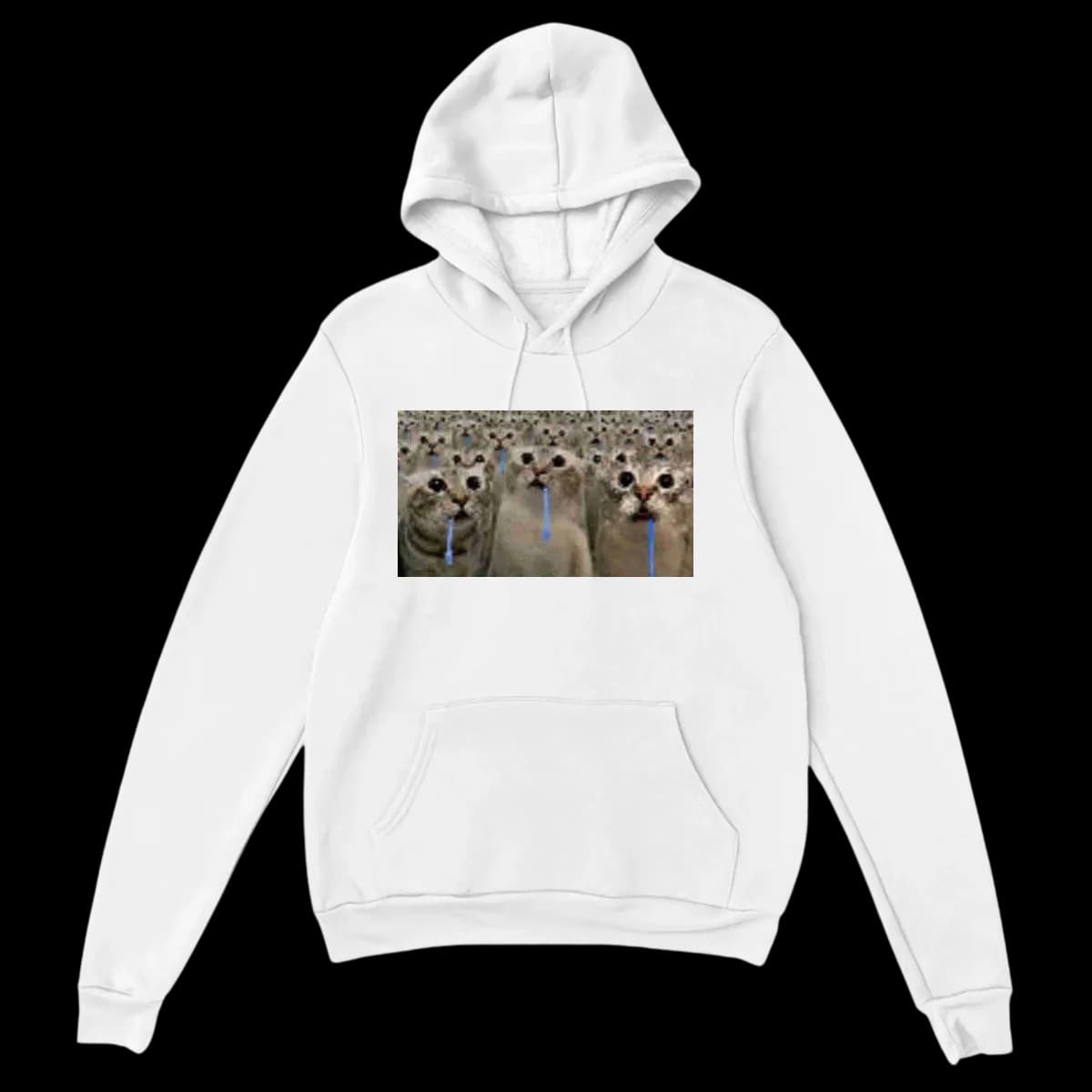 Brain AFK Drooling Cat Hoodie