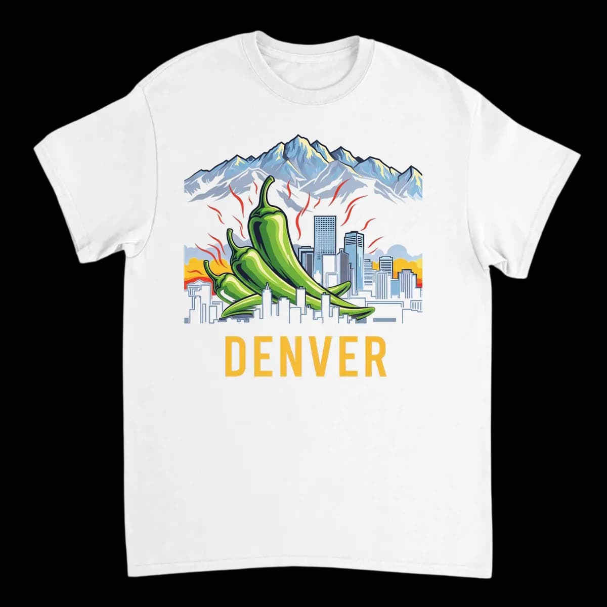 Denver Green Chili Rockies Vibe Tee