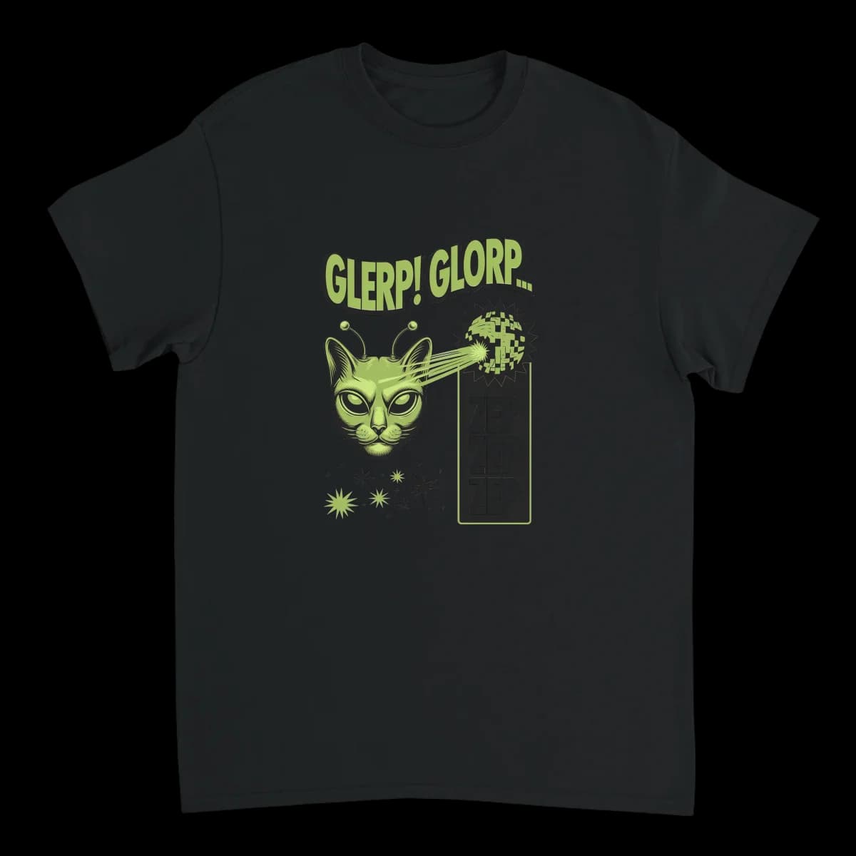 Glerp Glorp Alien Cat Sci-Fi Meme Tee