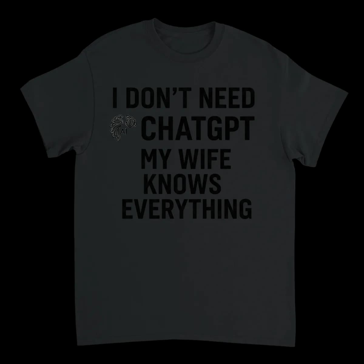 I Don't Need ChatGPT Funny Tech Tee - White T-Shirts (ZeitZwag Streetwear)