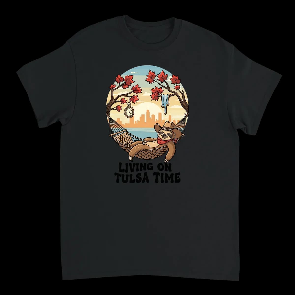 Living on Tulsa Time Tee - Chill Vibes Only
