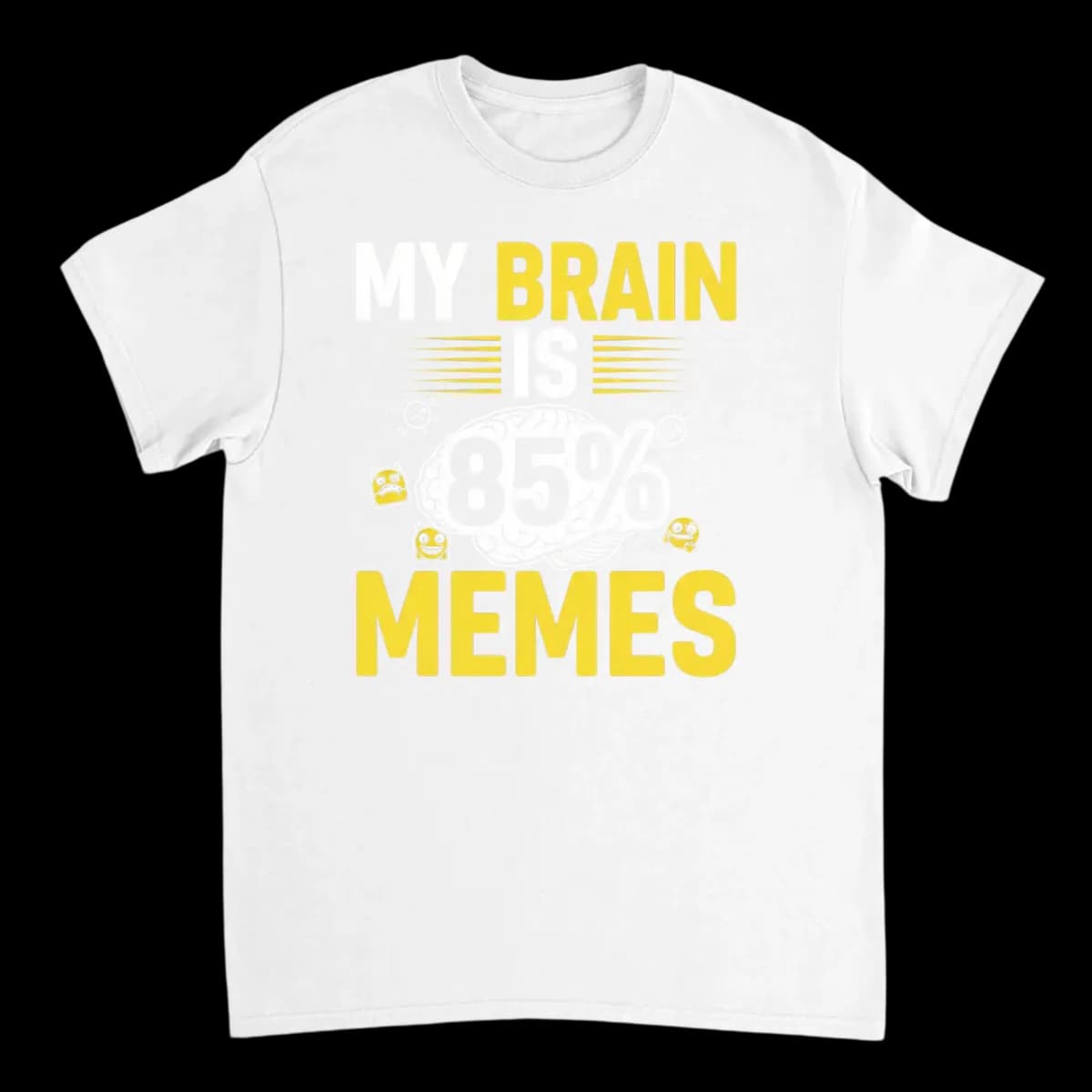 My Brain Is 85% Memes | Glitch Effect Tee