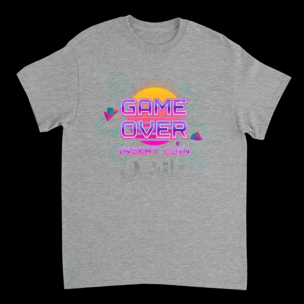 Retro Arcade Cyberpunk Gaming Tee - White T-Shirts (ZeitZwag Streetwear)
